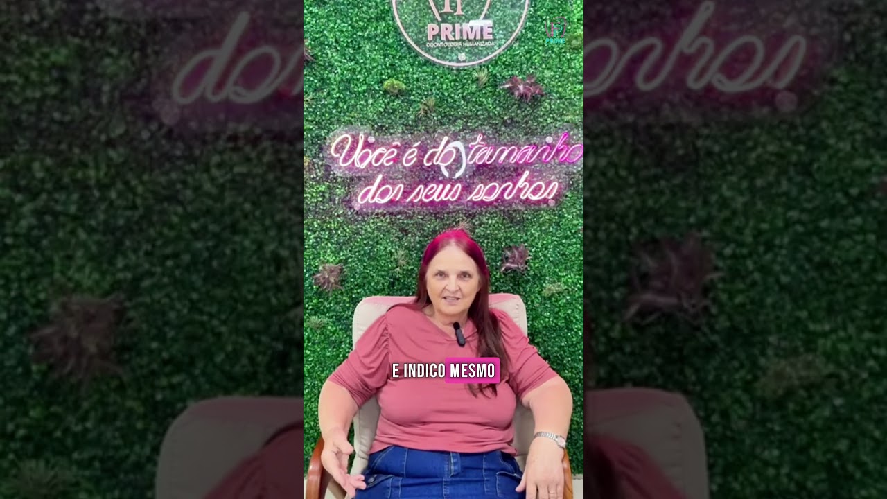 Paciente da FP Prime durante depoimento em vídeo na clínica